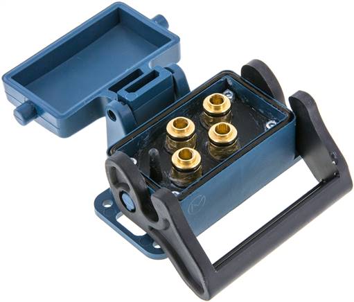Mehrfachkupplung 4x 8mm Schl.,Muffe, für Stecker beidseitig absperrend