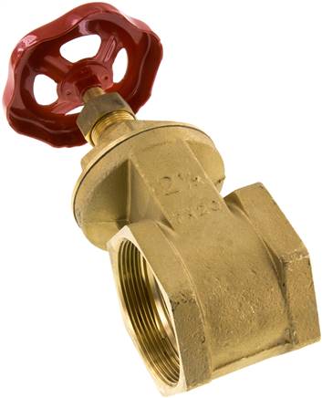 Muffen-Absperrschieber, Messing, G 2-1/2", PN 20