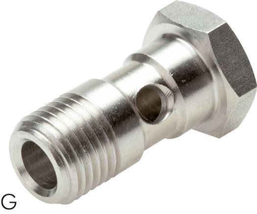 Hohlschraube für IQS-Ringstücke, G 1/4", Edelstahl