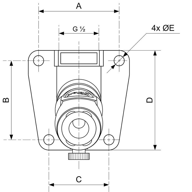 PREVOST-ROHRLEITUNGSDOSEN ARO 210 Eingang mit IG BSPP = G 1/2 Ausgang mit 1 Kupplung = ASI 06