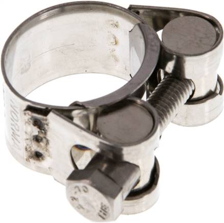 18mm Gelenkbolzenschelle, 23 - 25mm, 1.4301 (W4)