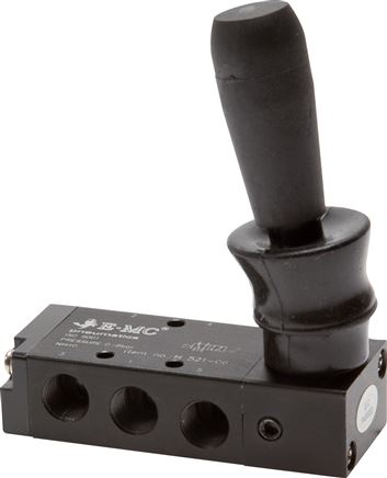 5/2-Wege Handhebelventil, Raste, G 1/8"