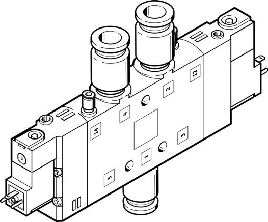 FESTO CPE24-M3H-5JS-QS-10 (163847) Magnetventil