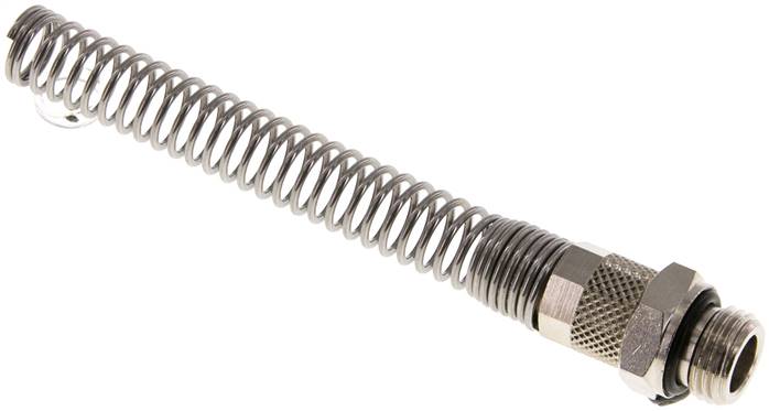 Gerade Verschraubung G 1/4"-8x6mm mit Knickschutz