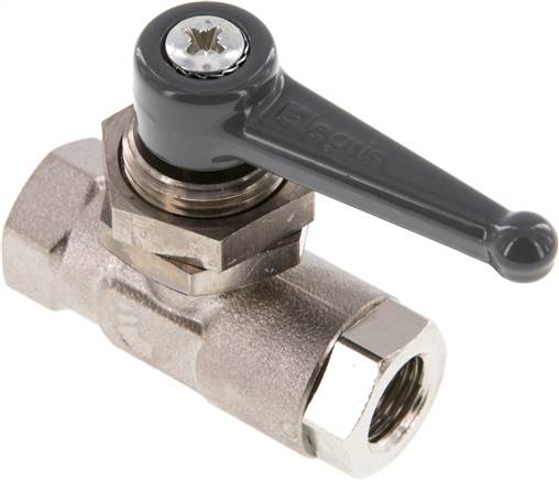 Messing-Kugelhahn, G 1/4", PN 20, Schalttafeleinbau