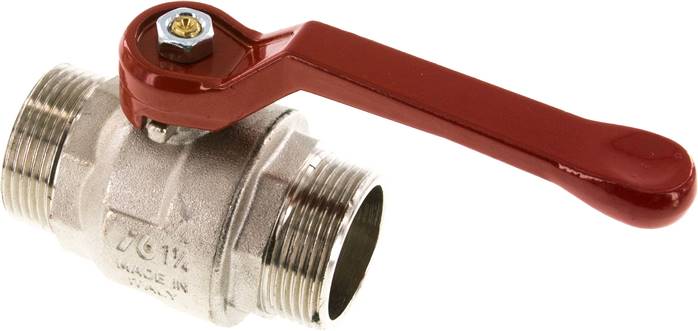 Messing-Kugelhahn, G 1-1/4" (Außengewinde), -0,9 bis 30bar