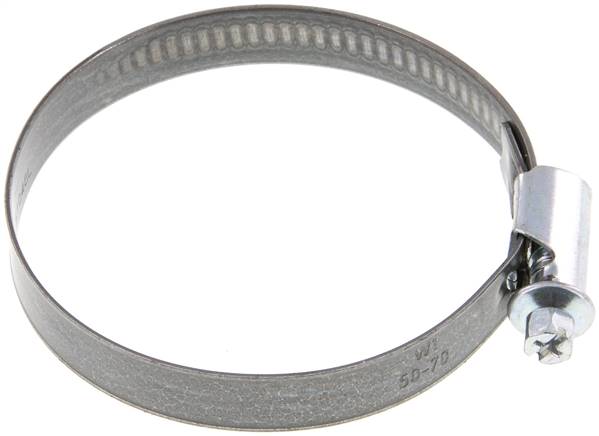 12mm Schlauchschelle 50 - 70mm, Stahl verzinkt (W1) (NORMA)