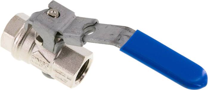 Messing-Kugelhahn, abschließbar, Rp 3/8", -0,98 bis 65 bar