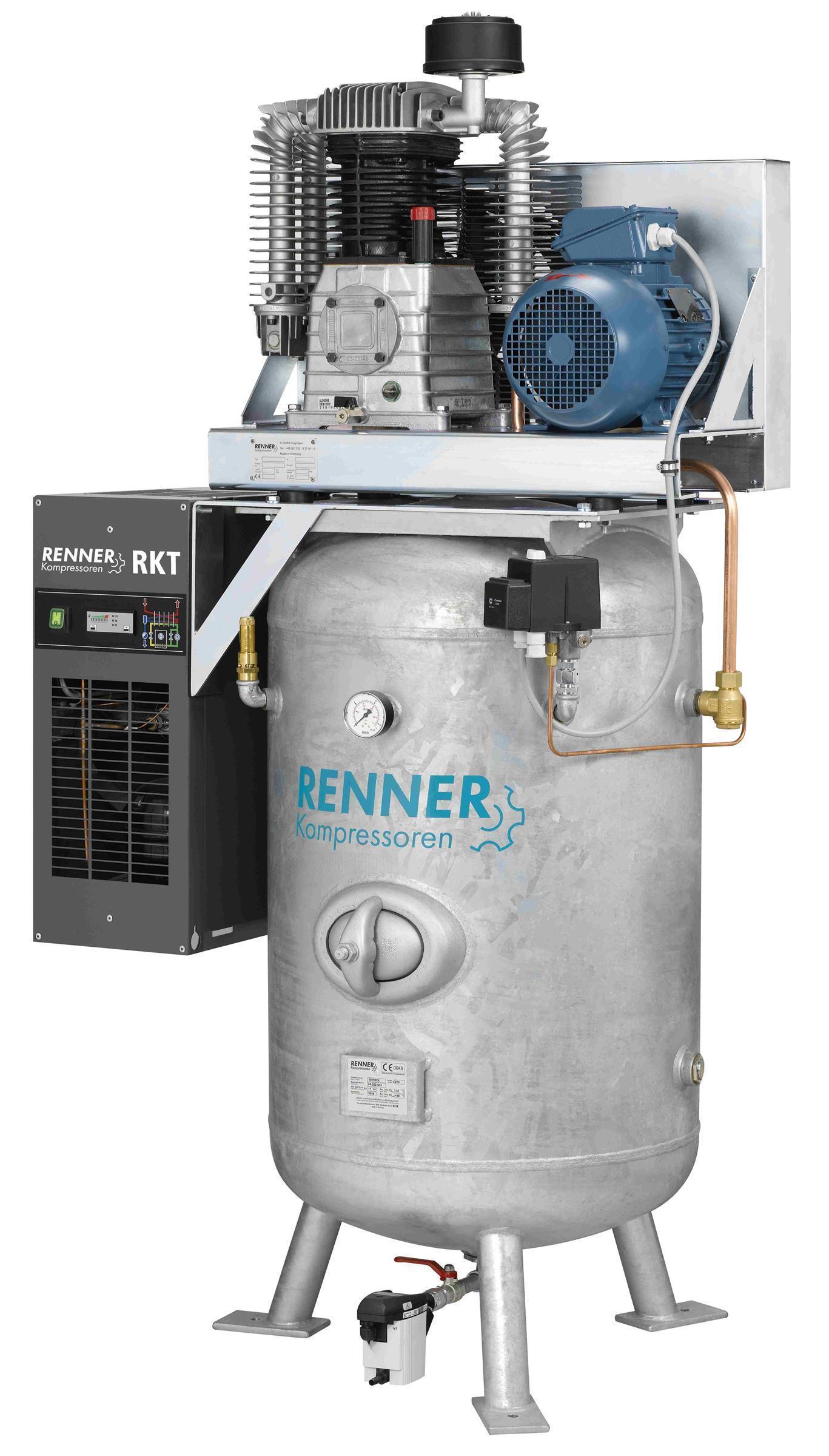 RENNER RIKO H 960/270 ST-KT Industrie-Kolbenkompressor 15 bar - Kältetrockner, Behälter
