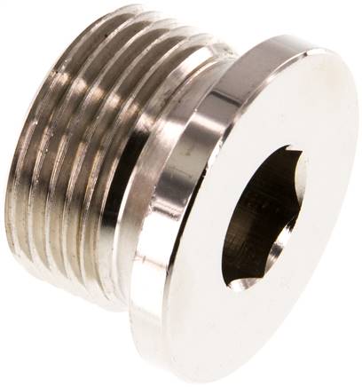 Verschlussstopfen Innenskt. G 3/4", Messing vernickelt