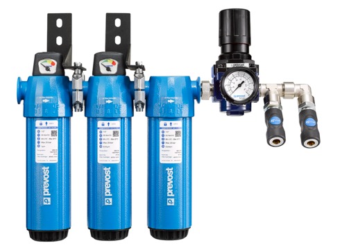 Prevost Filtereinheit und Regler für Lackieranwendungen mit wässrigen Lacken