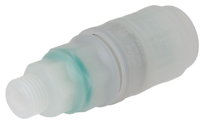 Schnellkupplung (NW7,2) G 1/2", PVDF (AG)