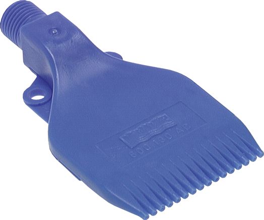 Mehrkanal-Fächerdüse, 25mm, G 1/4", POM (blau)