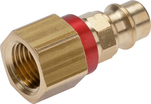 Kupplungsstecker (NW7,2) G 1/4"(IG), braun, Dreieck 12,5 mm
