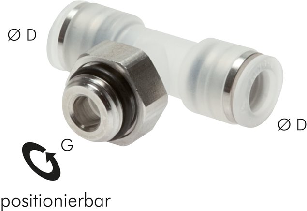 T-Steckanschluss G 1/4"-8mm, IQS-PP
