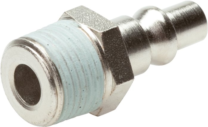 Kupplungsstecker (ARO/ORION) R 1/4"(AG), Stahl gehärtet & vernickelt, NW 5,5