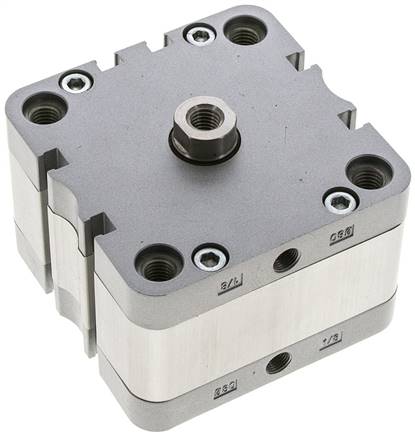 ISO 21287-Zylinder, doppeltw., Kolben 80mm, Hub 10mm, Kolbenstange mit IG