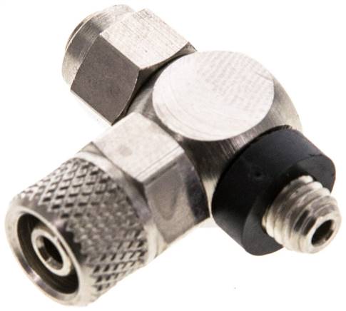 Drosselrückschlagventil M 5-6 x 4mm, zuluftregelnd (A), Messing