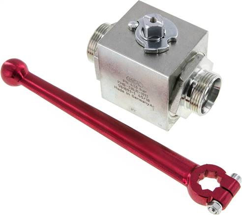 Hochdruck-Kugelhahn, Stahl, 28 L (M36x2), 0 bis 160bar