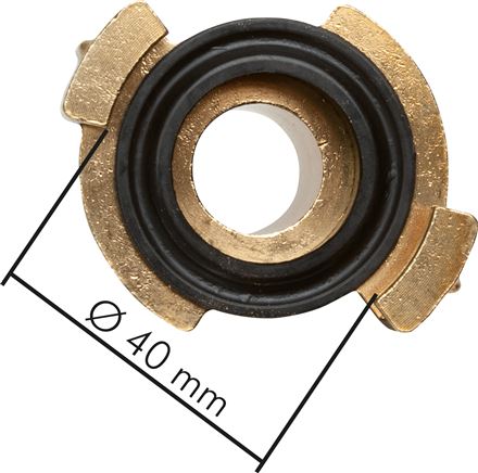 GK-Schlauchkupplung,13 (1/2")mm Schlauch, Messing drehbar, 25 bar