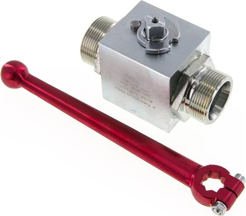 Hochdruck-Kugelhahn, Stahl, 30 S (M42x2), 0 bis 400bar