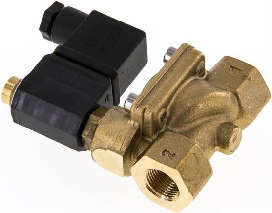 2/2-Wege Magnetventil G 3/8" stromlos geöffnet (NO),NBR 12V=