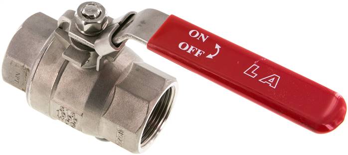 Edelstahl-Kugelhahn, leicht, NPT 1-1/4", 0 bis 63bar