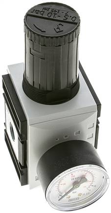 FUTURA Druckregler, G 3/8", 0,5 - 10bar, BG 2, mit durchgehender Druckversorgung