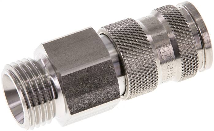 Schnellkupplung (NW7,2) G 1/2"(AG), 1.4404