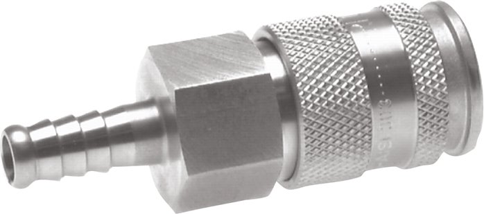 Schnellkupplung (NW10) 9 (3/8")mm Schlauch, Edelstahl