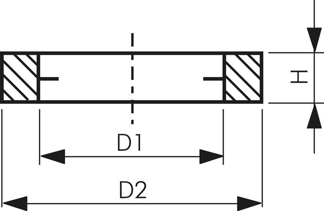 Unverlierbarer Dichtring für Gewinde G 1/2"