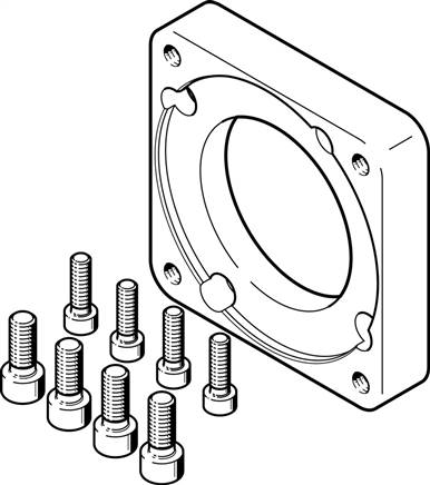 FESTO EAMF-A-77A-100A (1593628) Motorflansch