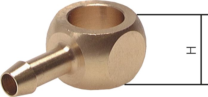 Ringstück für L-Gewindetülle G 1/8"-4mm, Messing