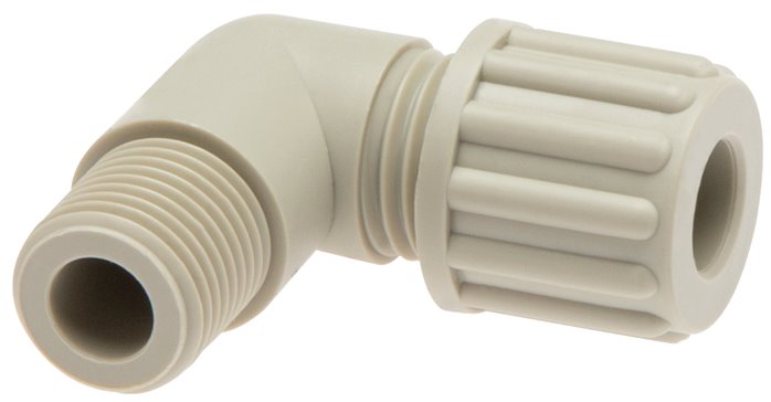 Winkel-Verschraubung G 1/4"-8x6mm, PA