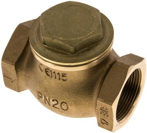 Rückschlagventil (schwer), G 1-1/2", PN 20, Rotguss