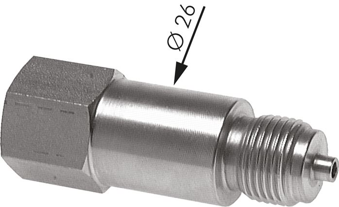 Mano.-Zwischenstück G 1/2"(AG)-G 1/2"(IG), 1.4571, 400 bar