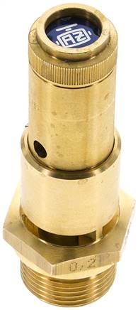 TÜV-Sicherheitsventil G 3/4" (DN10), 6,70 bar, Messing