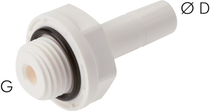 Einschraubtülle G 1/8"-8mm Stecknippel, IQS-LE (EPDM-Dichtung)