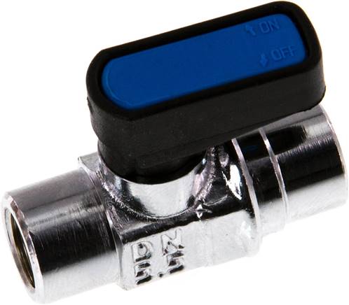 Messing-Minikugelhahn Rp 1/8"-Rp 1/8" (IG), PN 20