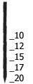 Prebena Pins AL15CLS verbronzter Stahl