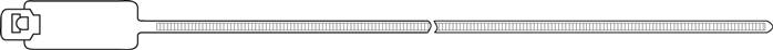 Kennzeichnungsbinder, 4,8x270 mm, Beschriftungsfeld innen-längs