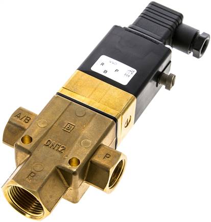 3/2-Wege Magnetventil G 1/2" (Abluft G 3/4") stromlos geschlossen (NC) 115V