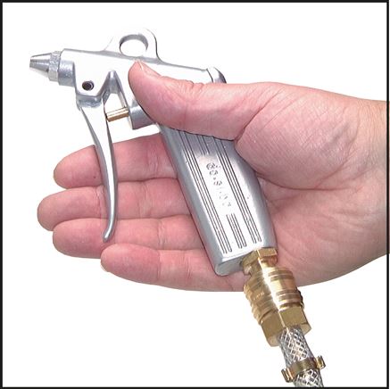 Alu Ausblaspistole, dosierbar 6 mm mit Kurzdüse Ø 1,5 (Standard)
