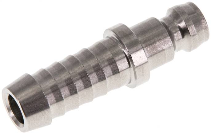 Temperierkupplungsstecker 9mm Zapfen, 9 (3/8")mm Schlauch, Edelstahl