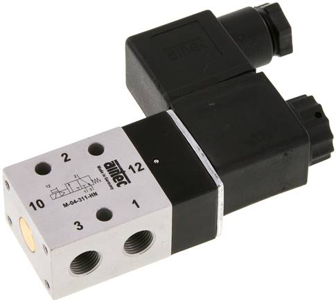 3/2-Wege Magnetventil, G 1/8", Federrückstellung (NC), 24 V=, NW 4