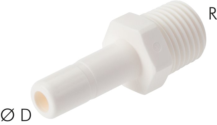 Einschraubtülle NPT 1/4"-8mm Stecknippel, IQS-LE (EPDM-Dichtung)