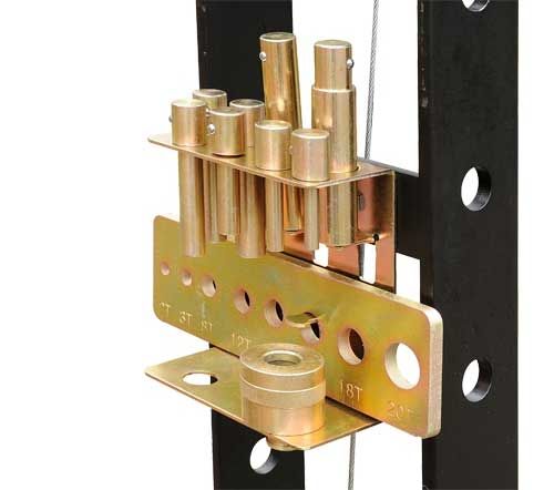 Rodcraft Schnellwechselaufnahme mit Dornsatz DS8 für Werkstattpressen