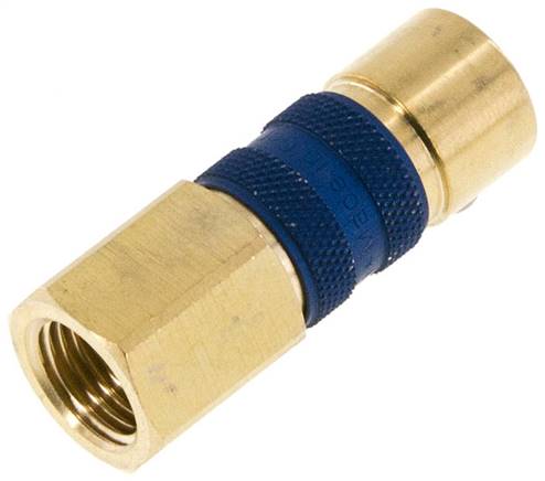 Schnellkupplung (NW5) G 1/4"(IG), blau, Sechseck SW10
