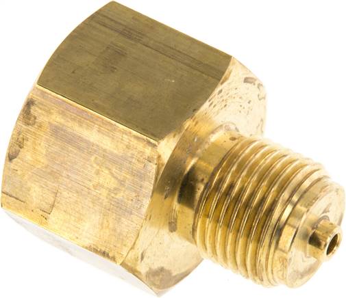 Manom.-Reduzierung G 1/2"(AG)-G 3/4"(IG). Messing, 45mm