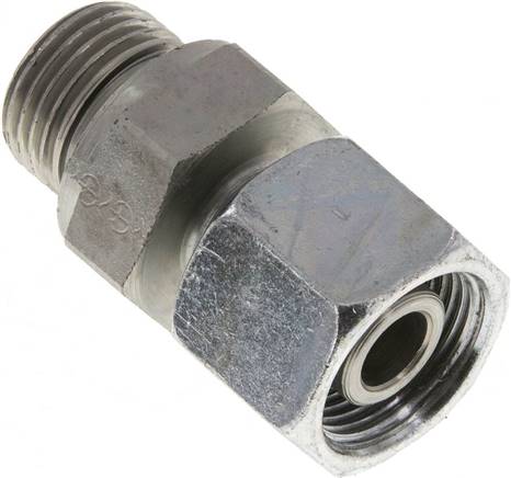 Einstellb. Schneidringverschr. G 1/2"-14 S, Stahl verzinkt